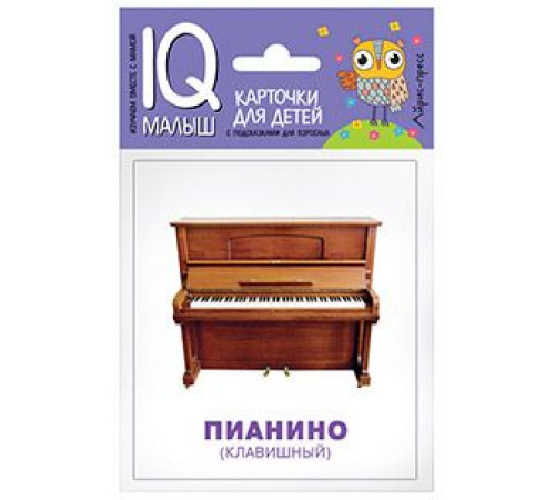 Умный малыш. Музыкальные инструменты. Набор карточек для детей.  Тимофеева Т.В.