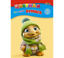 Цв. бумага А4 16л 8 цв 
