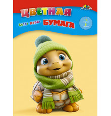 Цв. бумага А4 16л 8 цв 