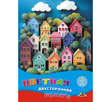 Цветная бумага двухсторонняя А4 16л.,16цв.  