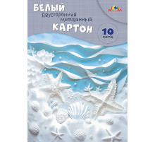 Картон белый А4, 10л. двухст. мелов. 