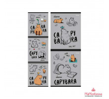 Тетрадь КЛЕТКА 48л. КАПИБАРА (Т48-2551) цветная мелованная обложка