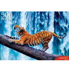 ПАЗЛЫ 500 элементов. ТИГР У ВОДОПАДА (Арт. ШТП500-8717)