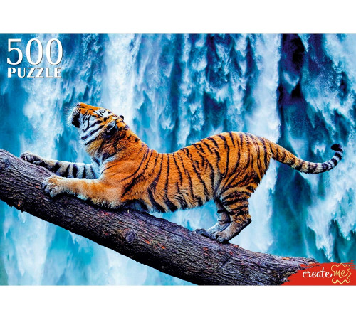 ПАЗЛЫ 500 элементов. ТИГР У ВОДОПАДА (Арт. ШТП500-8717)