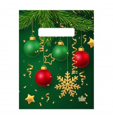 ТК.Пакет НГ.19*25=30 ЗОЛОТАЯ СНЕЖИНКА.Прорубная ручка