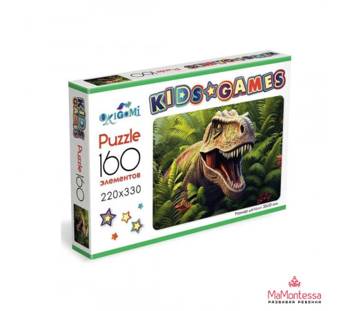 Kids Games. Пазл. 160 Эл. Динозавр. 08555 Kids Games. Пазл. 160 Эл. Динозавр. 08555