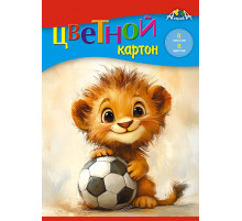 Цветной картон А5 8л.,8цв. папка 