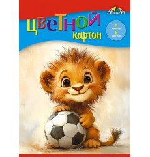 Цветной картон А5 8л.,8цв. папка 