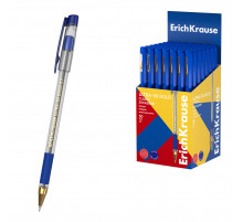 Ручка шариковая ErichKrause ULTRA-30 Gold Stick&Grip Classic 0.7, Super Glide Technology, цвет чернил красный (в коробке по 12 шт.)