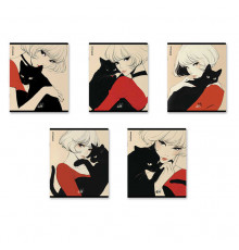 Тетрадь общая ученическая ErichKrause Elegant Style, 48 листов, матовая ламинация, клетка_MIX-PACK