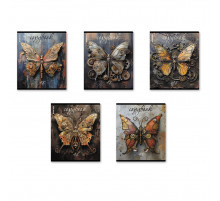 Тетрадь общая ученическая ErichKrause Iron Wings, 48 листов, клетка, металлизированная ламинация+твин-лак_MIX-PACK