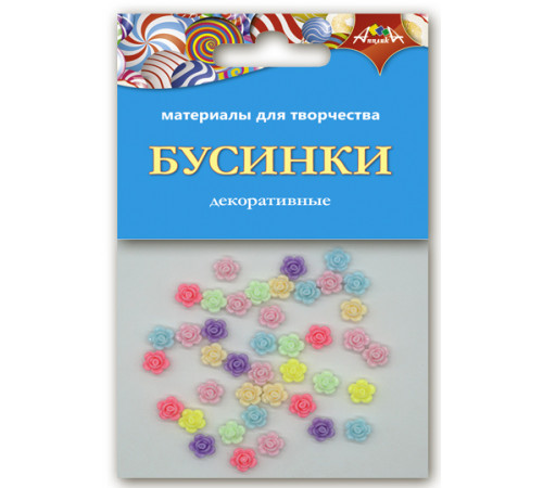 Материалы д/тв. Декоративные БУСИНКИ Розочки С3570-02