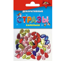 Материалы д/тв. Декоративные СТРАЗЫ Капельки 10п.х20шт. С3077
