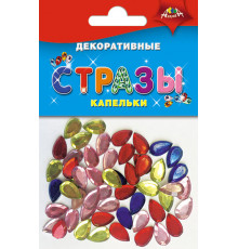 Материалы д/тв. Декоративные СТРАЗЫ Капельки 10п.х20шт. С3077