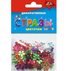 Материалы д/тв. Декоративные СТРАЗЫ Цветочки 10п.х20шт. С3075