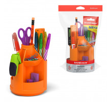 Набор настольный на вращающейся подставке ErichKrause® Mini Desk, Neon Solid, оранжевый 53229