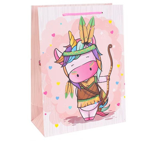 Dream cards Пакет подарочный с мат.лам. 18х24х8,5см (M) Единорог с луком, 210 г ПКП-3102 Dream cards Пакет подарочный с мат.лам. 18х24х8,5см (M) Единорог с луком, 210 г ПКП-3102