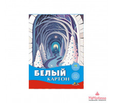 Картон белый А4, 16л. папка 