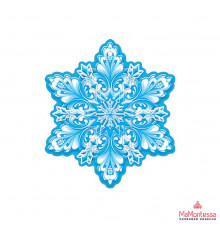 Сф.М-15257 Вырубная фигурка. Снежинка. Двухсторонняя