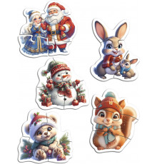 Пр.п.МАКСИ-ПАЗЛЫ. НОВЫЙ ГОД (7 пазлов, 28 деталей) (новая коробка) (арт.П28-8385)