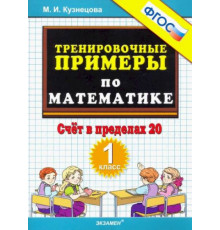 Тренировочные примеры по математике. 1 класс. Счет в пределах 20. ФГОС.