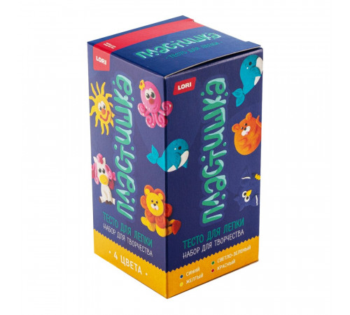 Л.Тдл-074 Тесто для лепки 4цв по 50 г