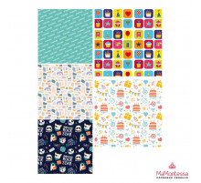 OPTIMA Упаковочная бумага В ресурсе В АССОРТИМЕНТЕ (70х100см, 1л, 5 дизайнов в шоубоксе) УБ-4465