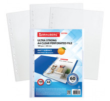 Оф.м.Папки-файлы перфорированные А4 BRAUBERG 