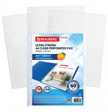 Оф.м.Папки-файлы перфорированные А4 BRAUBERG 