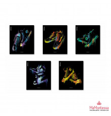 Тетрадь общая ученическая ErichKrause Sneakers, 48 листов, клетка, ламинация soft-touch+выборочный УФ-лак_MIX-PACK,60620