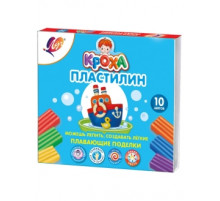 Пластилин плавающий 10 цветов. Кроха