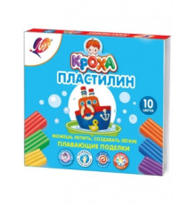 Пластилин плавающий 10 цветов. Кроха
