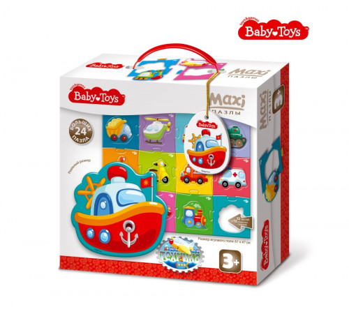 Пазлы MAXI -Техника- 24 эл Baby Toys (поле 61х47см) арт.02510 Пазлы MAXI -Техника- 24 эл Baby Toys (поле 61х47см) арт.02510