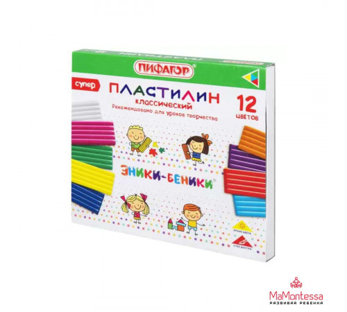 Пластилин классический ПИФАГОР 