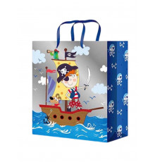 Пакет подарочный с глянцевой ламинацией 18x23x10 см (М) Славный пират, 157 г ППК-4391