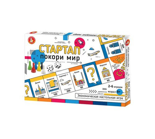 Игра настольная -Стартап- Покори мир арт.04861