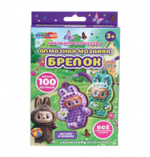 Брелок алмазной мозаикой Пушистый монстрик МУЛЬТИ АРТ в кор.50шт