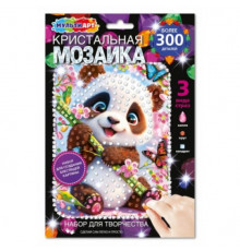Аппликация кристальная мозаика в конверте 17*23 Панда МУЛЬТИ АРТ в кор.100шт