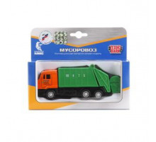 Машина металл KAMAZ МУСОРОВОЗ, 12 см, двери, подвиж.дет., инерц., кор. Технопарк