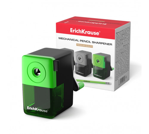 Точилка механическая ErichKrause, с контейнером, ассорти  6798