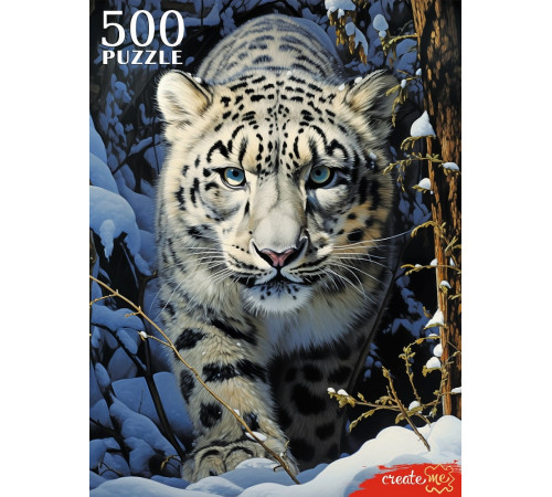 ПАЗЛЫ 500 элементов. СНЕЖНЫЙ БАРС (арт.П500-7621)