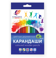 Карандаши цветные шестигранные -Классика- 36 цветов (деревянные) 31С 2032-08