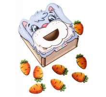 Логопедическая игра. Накорми зайку. П5429