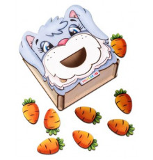 Логопедическая игра. Накорми зайку. П5429