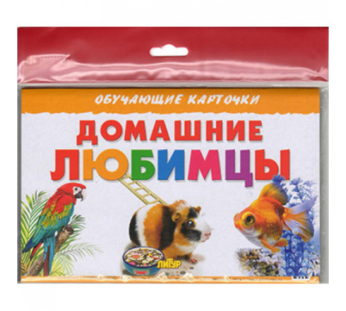 Обучающе карточки. Карточки (европодвес). Домашние любимцы Обучающе карточки. Карточки (европодвес). Домашние любимцы