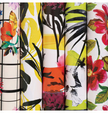 Бумага упаковочная мелованная 70х100 см ЗОЛОТАЯ СКАЗКА 'Vintage Flowers', 5 дизайнов, 70 г/м2, 591587