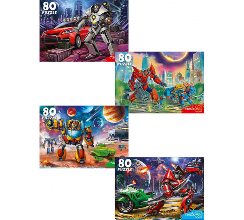 ПАЗЛЫ 80 элементов. МИР ТРАНСФОРМЕРОВ №31 (Арт. Ф80-2007) кратно 16