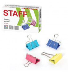 Зажимы для бумаг STAFF 