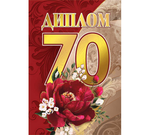 Диплом 70 лет Диплом 70 лет