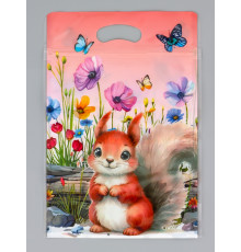 Пакет подарочный БЕЛОЧКА (15*22) Зип-Лок (10/50/500)